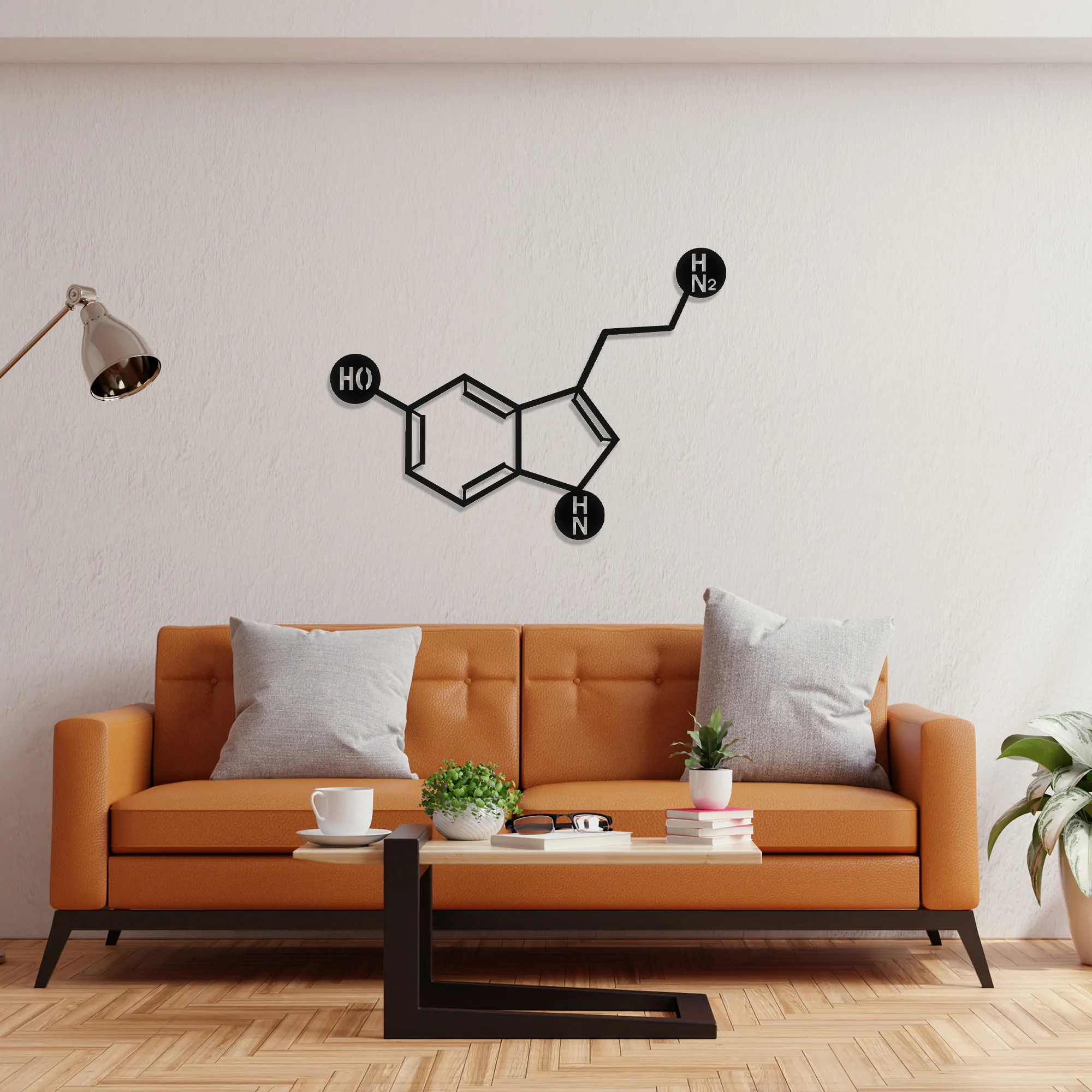 Serotonin Metal Wall Art