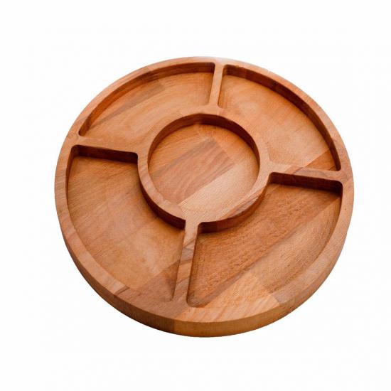 Breakfast plate- cookie plate- 4 cookies- wooden serving plate- snack-Serving Platter -Serving plate -Wooden plate