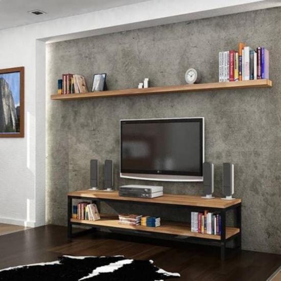 Defne TV Unit | Home Decoration | Metal Painting | Wall Painting | Monge Design | Free Shipping | Pay at the door