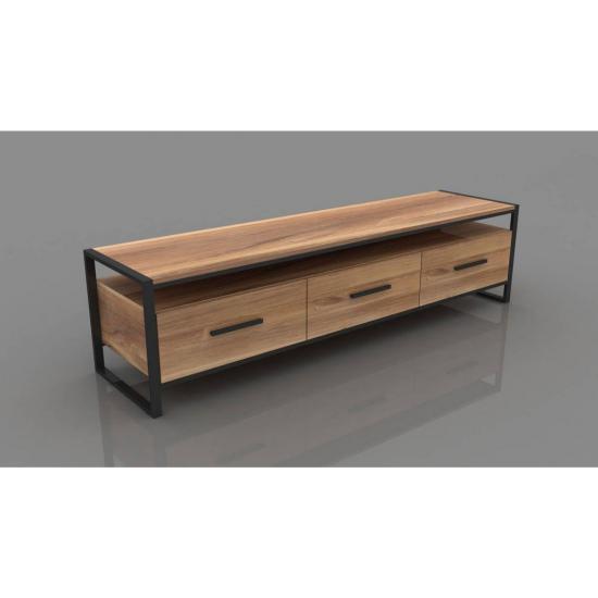 Oak TV Unit | Home Decoration | Metal Painting | Wall Painting | Monge Design | Free Shipping | Pay at the door