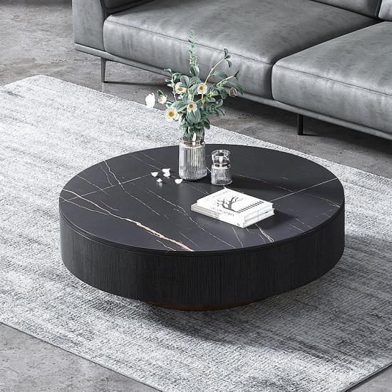 Veblen Round Coffee Table| Coffee Tables | Furniture | Shelf