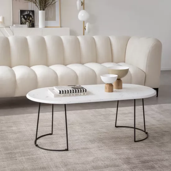 Needham Coffee Table WHITE | Coffee Tables | Furniture | Shelf