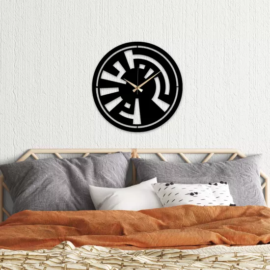 Alhamdulillah Written Metal Wall Clock | Home Decoration | Wall Clock | Monge Design | Free shipping