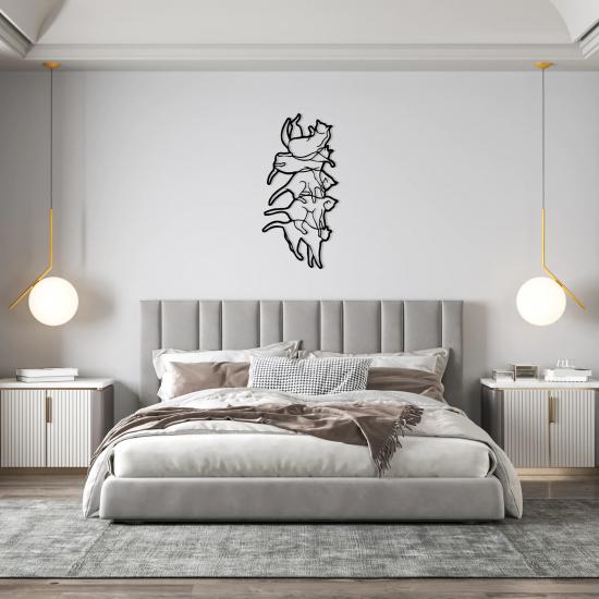 Cats Metal Wall Art | Home Decoration | Wall Painting | Monge Design | Free Shipping | Pay at the door