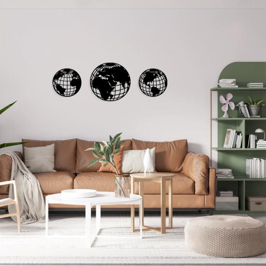 Globe Set World Map | Home Decoration | Wall Painting | Monge Design | Free Shipping | Pay at the door