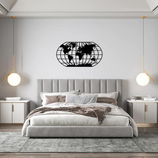 World Map Metal Wall Art 2030 | Home Decoration | Wall Painting | Monge Design | Free Shipping | Pay at the door
