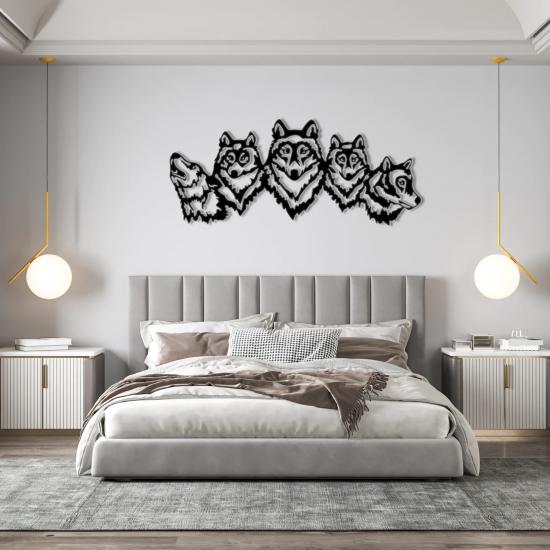 Wolves Metal Wall Art | Home Decoration | Wall Painting | Monge Design | Free Shipping | Pay at the door