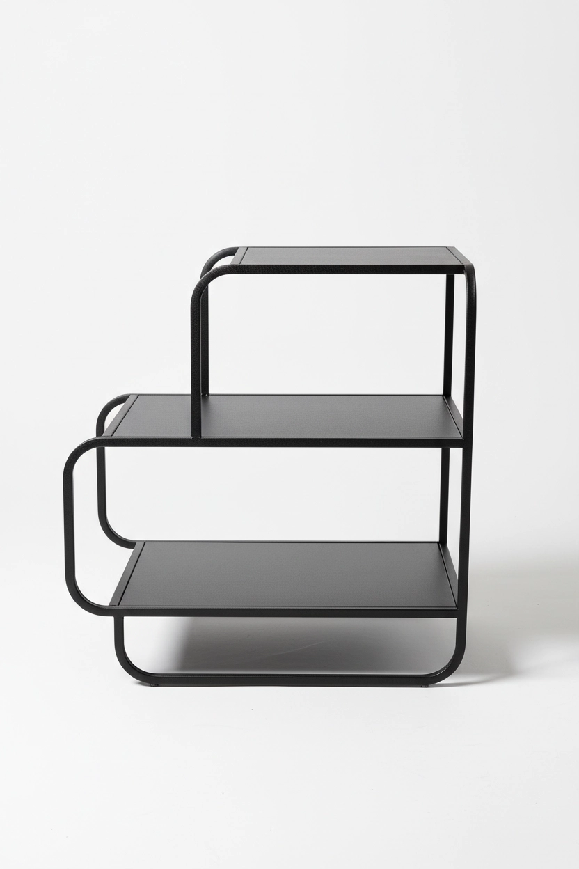 Lineer Serisi 3 Katlı Çok Amaçlı Metal Organizer Raf