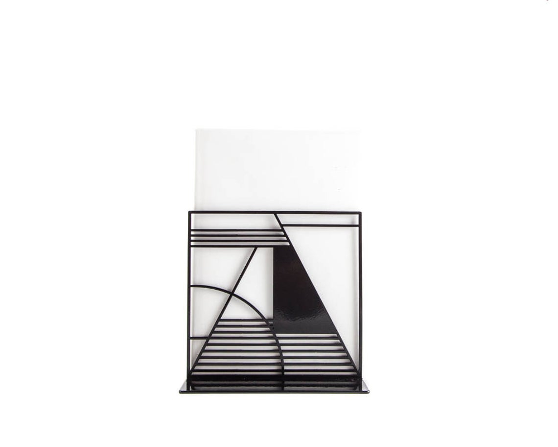 Metal Bookends  Şekiller  Geometri  dekoru