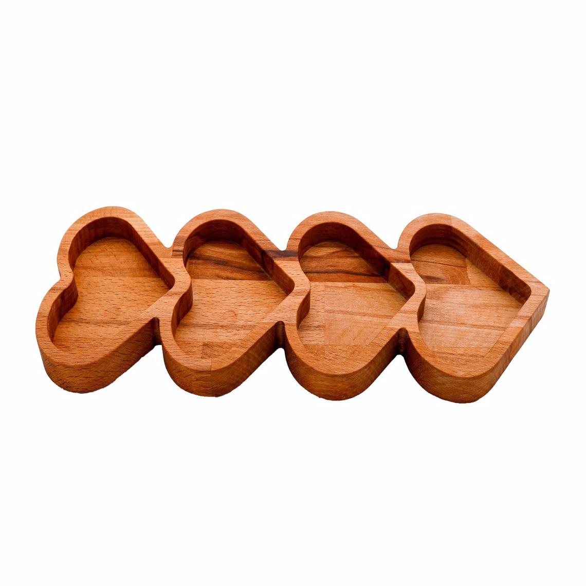 Heart shaped snack plate