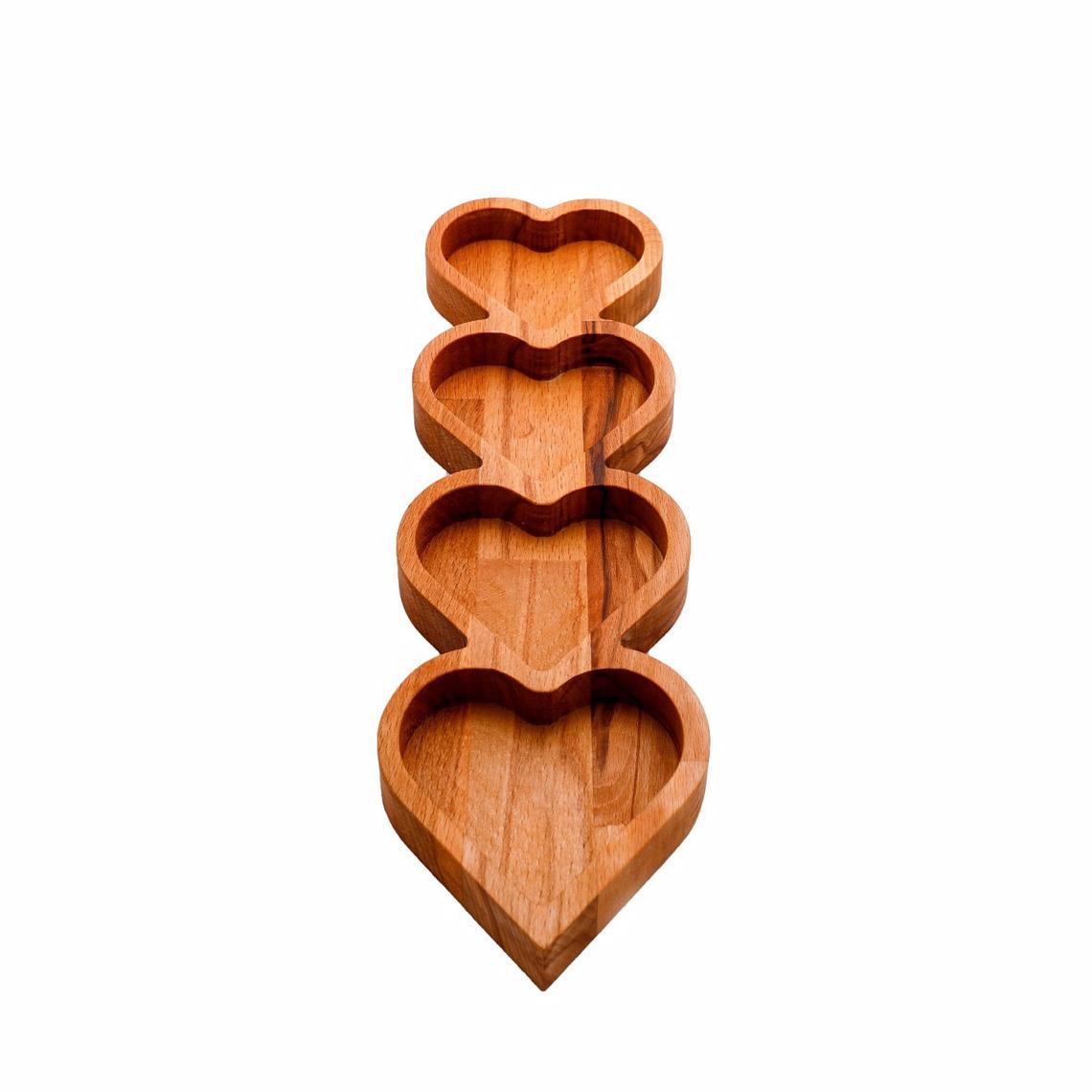 Heart shaped snack plate