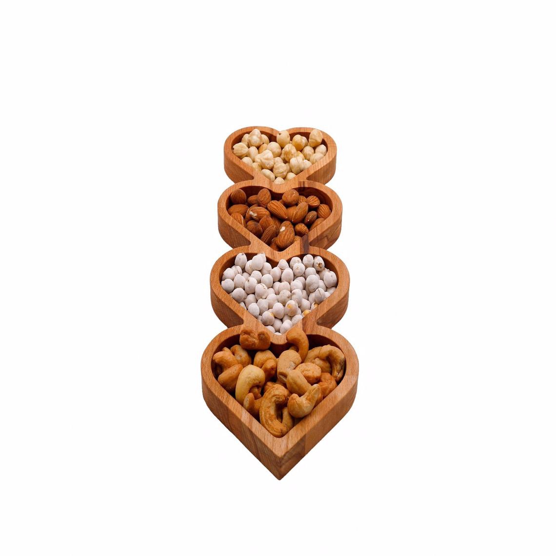Heart shaped snack plate
