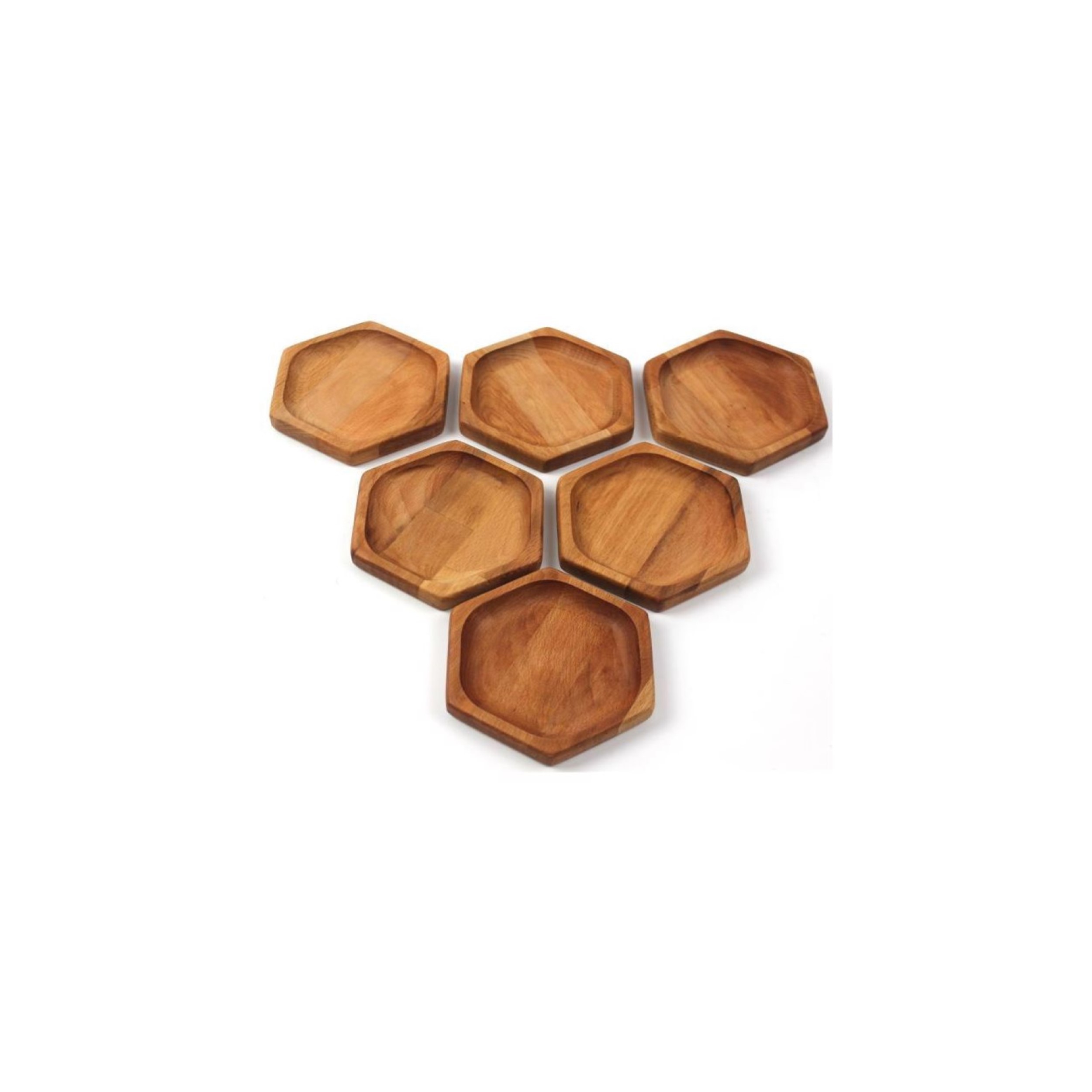 Wooden Multi-Purpose Coaster 6 pcs