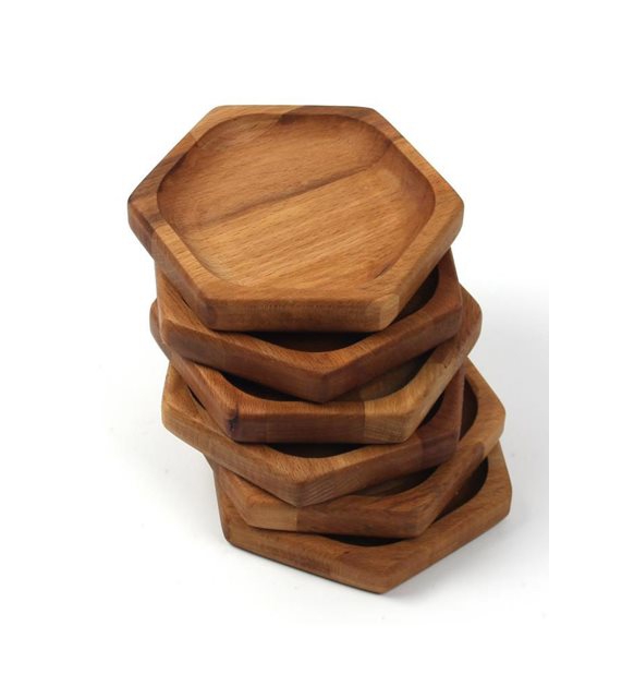 Wooden Multi-Purpose Coaster 6 pcs