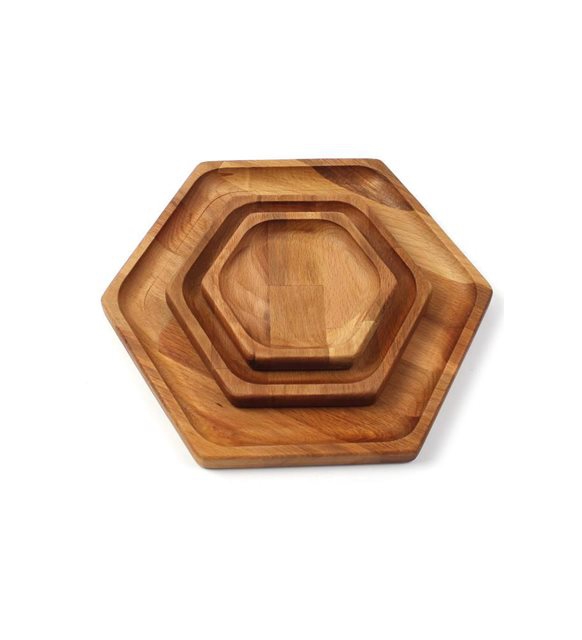 Wooden 4 Person 12 Piece Serving Serving Plate