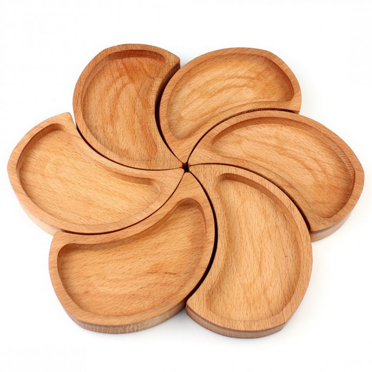 Wooden Flower Presentation 28cm Beech