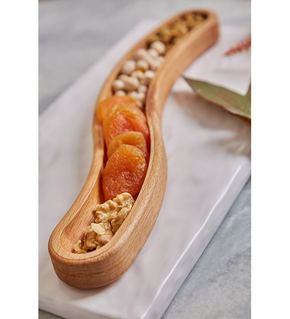 Wooden Beech S Olive Grove-Snack Plate