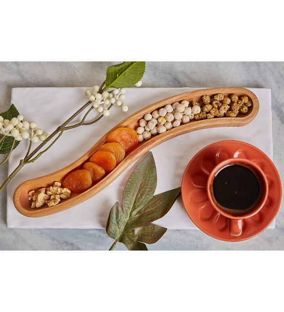 Wooden Beech S Olive Grove-Snack Plate