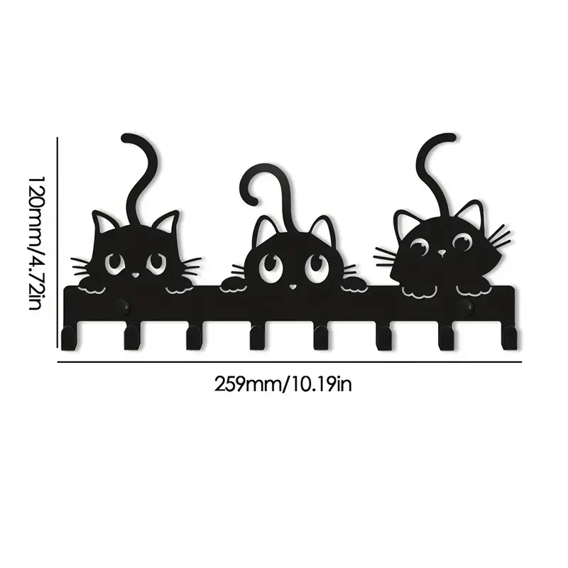 Kedi Ailesi Metal Askılık