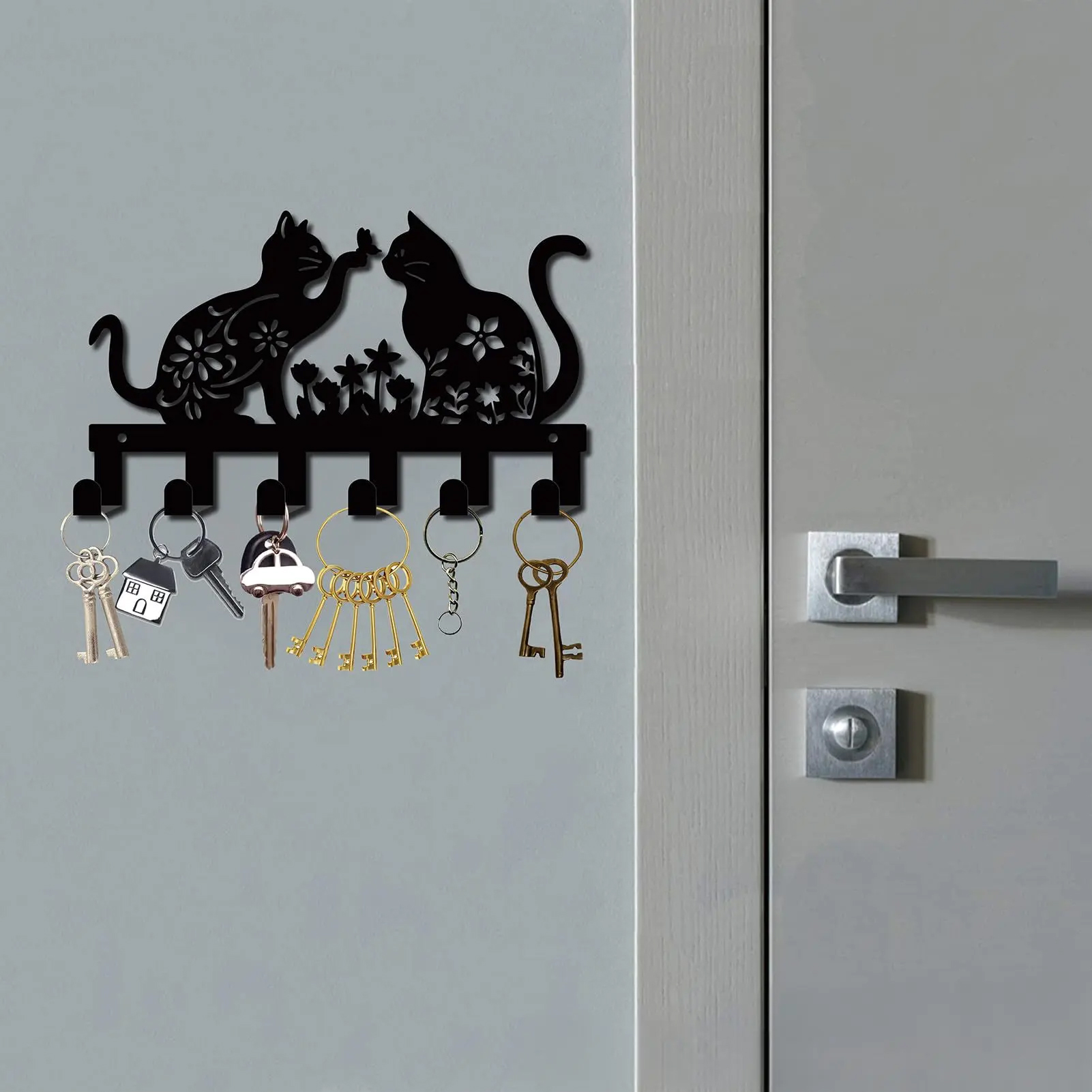 Happy Cat Metal Hanger