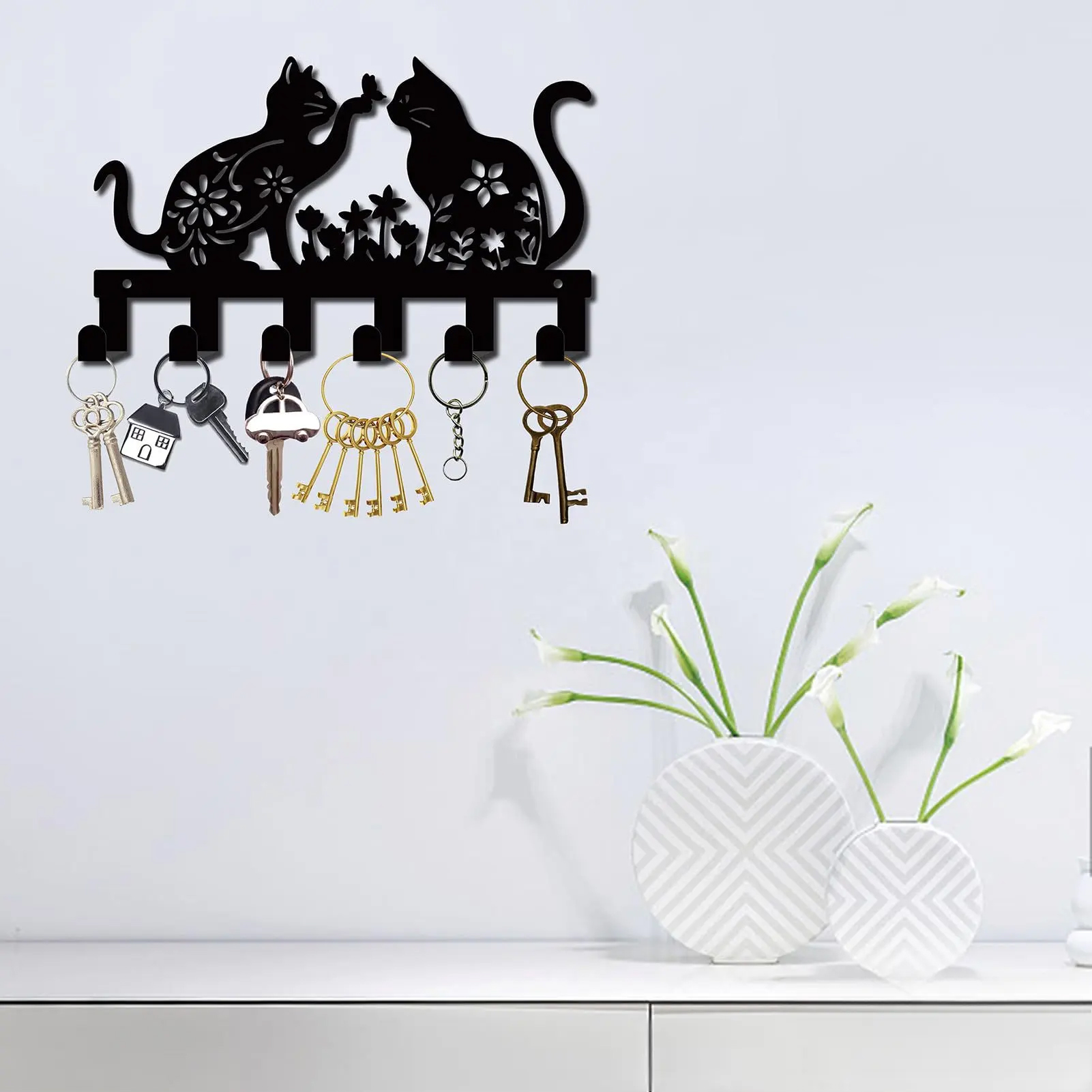 Happy Cat Metal Hanger