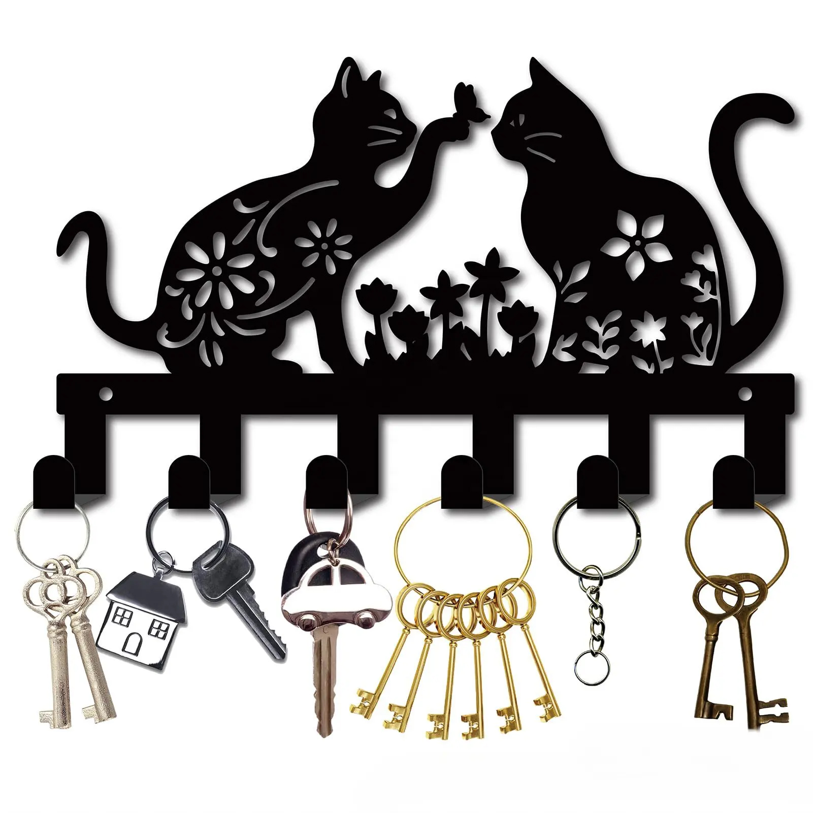 Happy Cat Metal Hanger