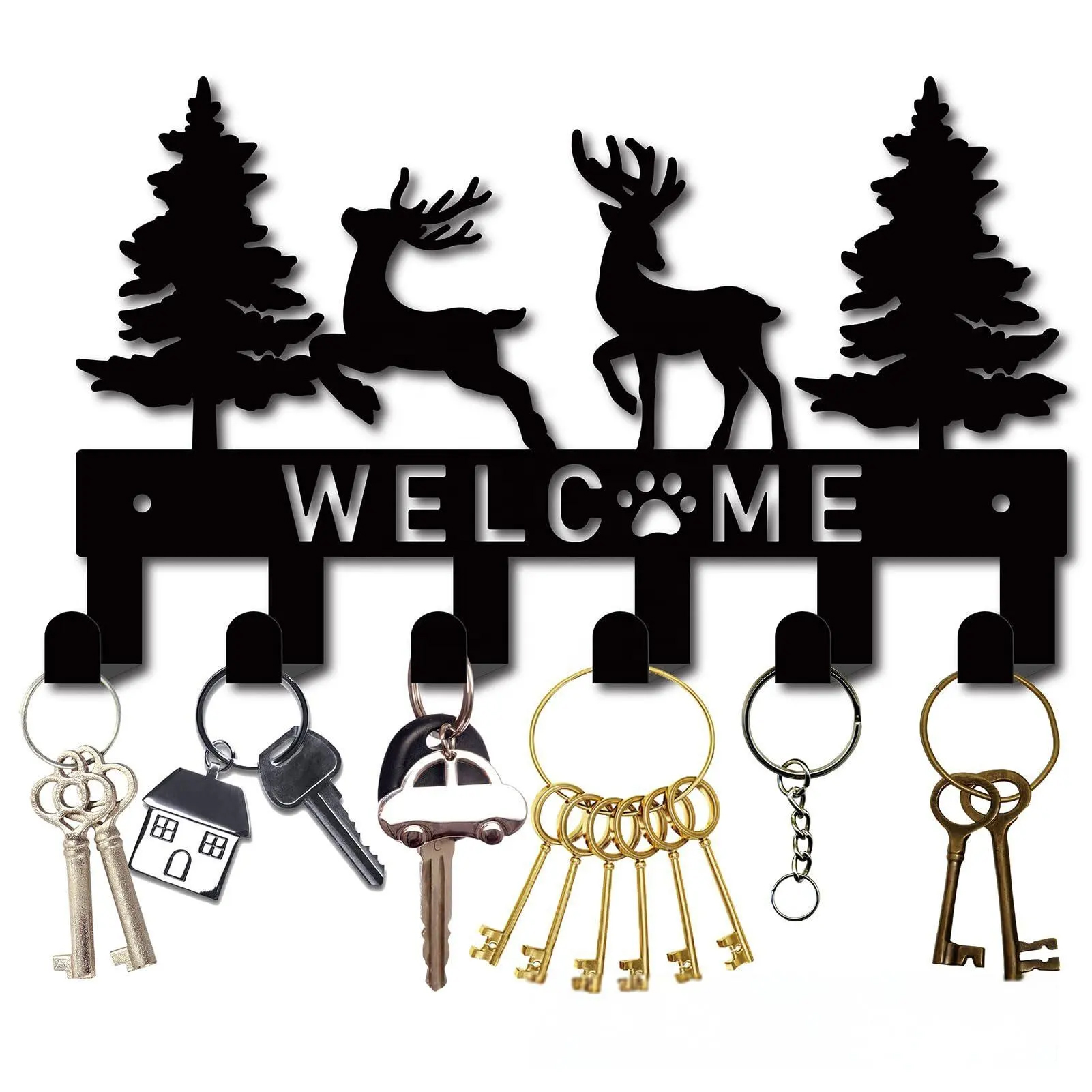Geyik Pine Metal Hanger