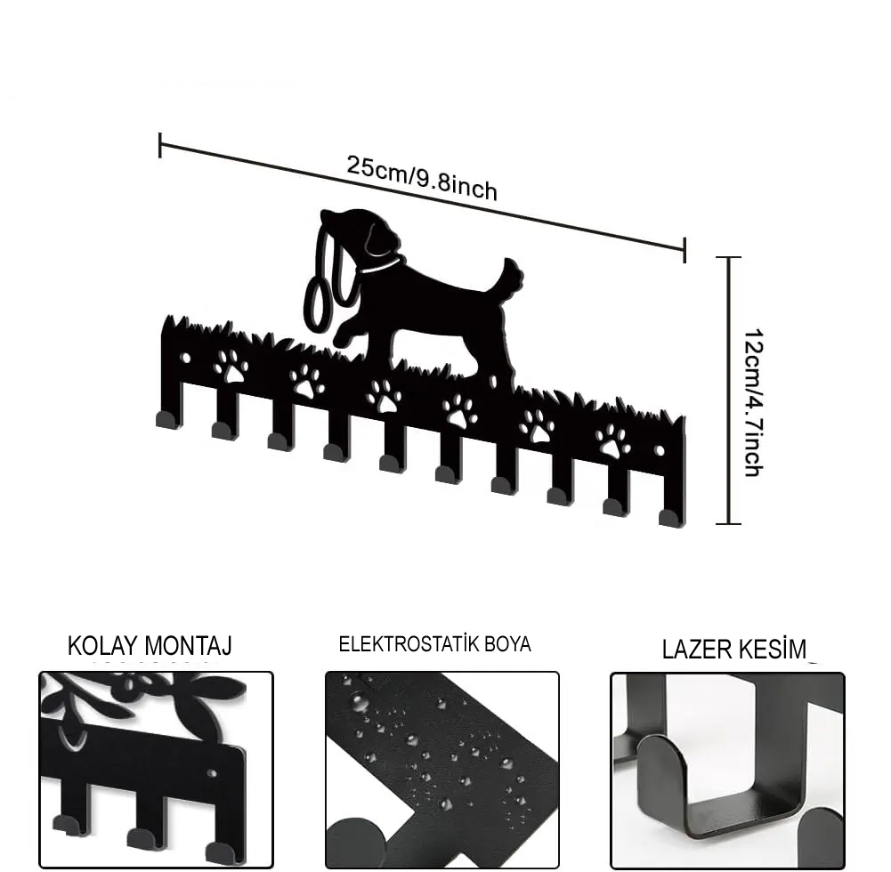 Gezer Köpek Metal Askılık