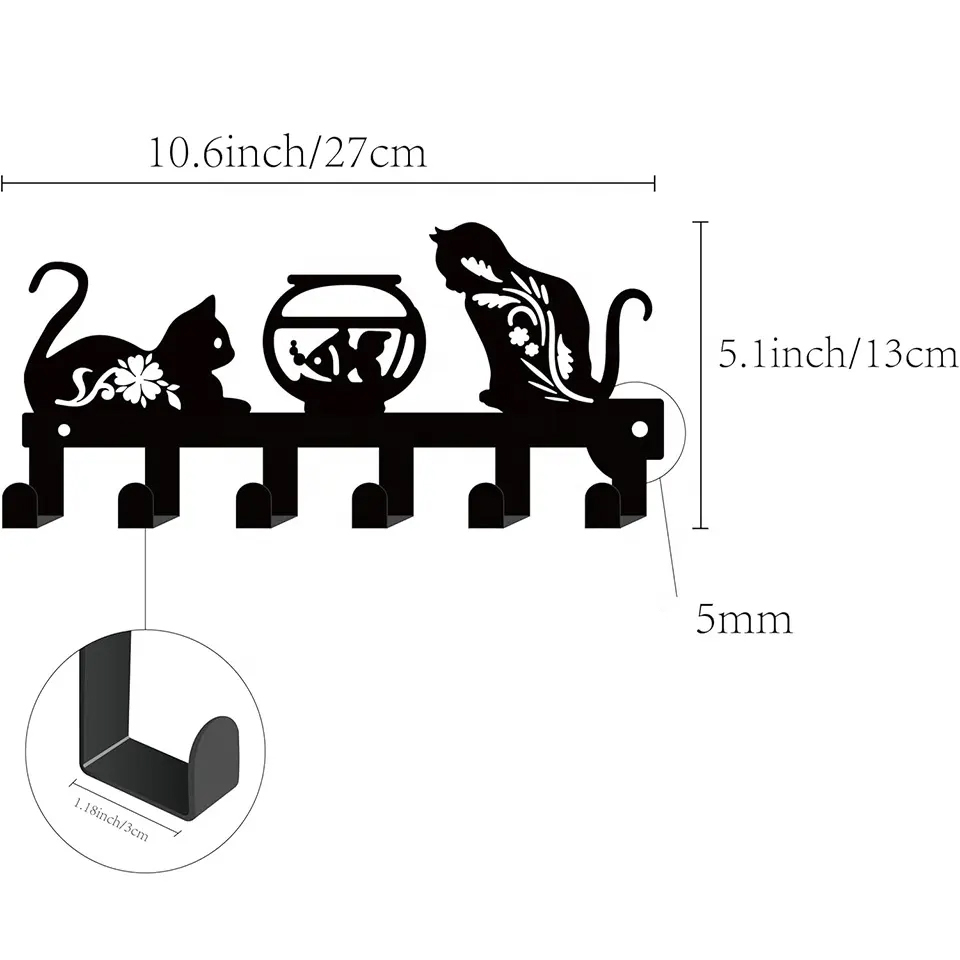 Cat Aquarium Metal Hanger