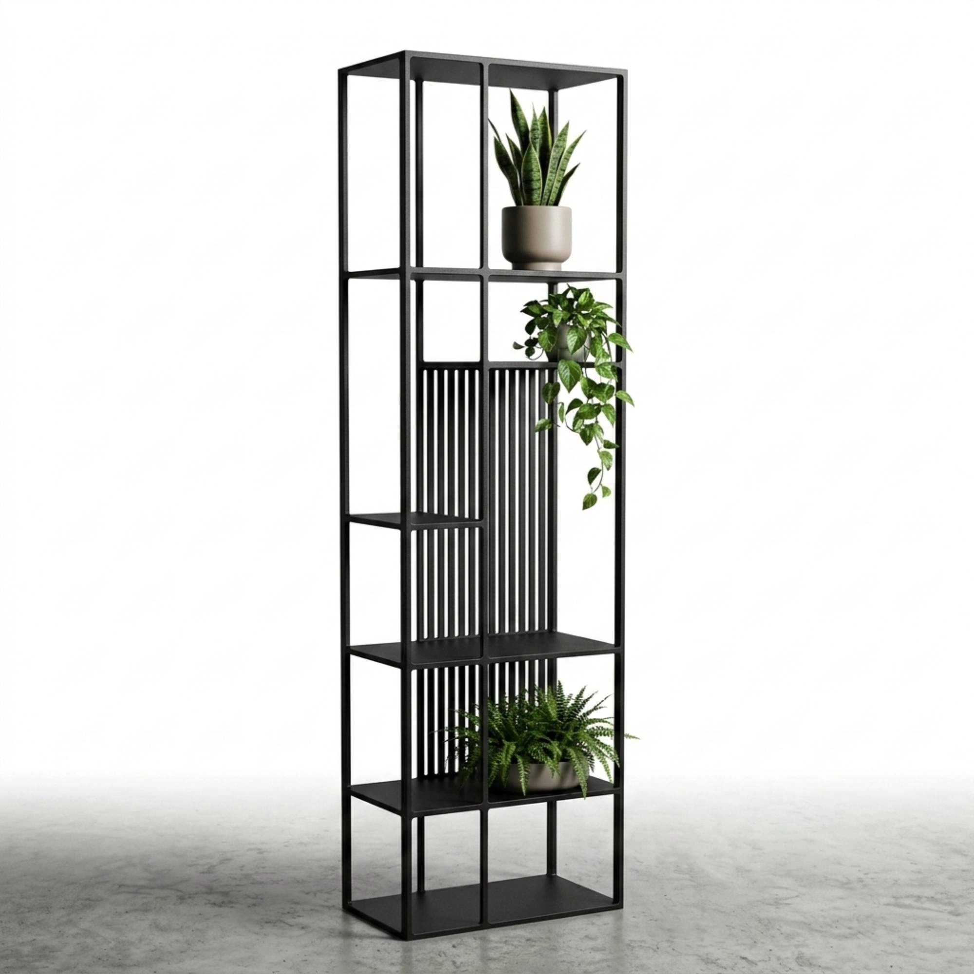 Metal Kitaplık Raf Vitro