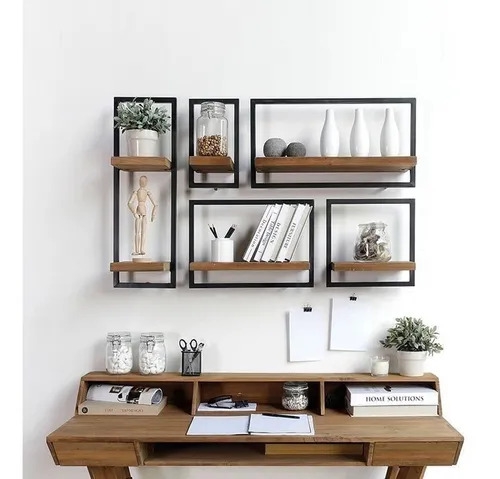 Maranta Wooden Five Wall Shelf 