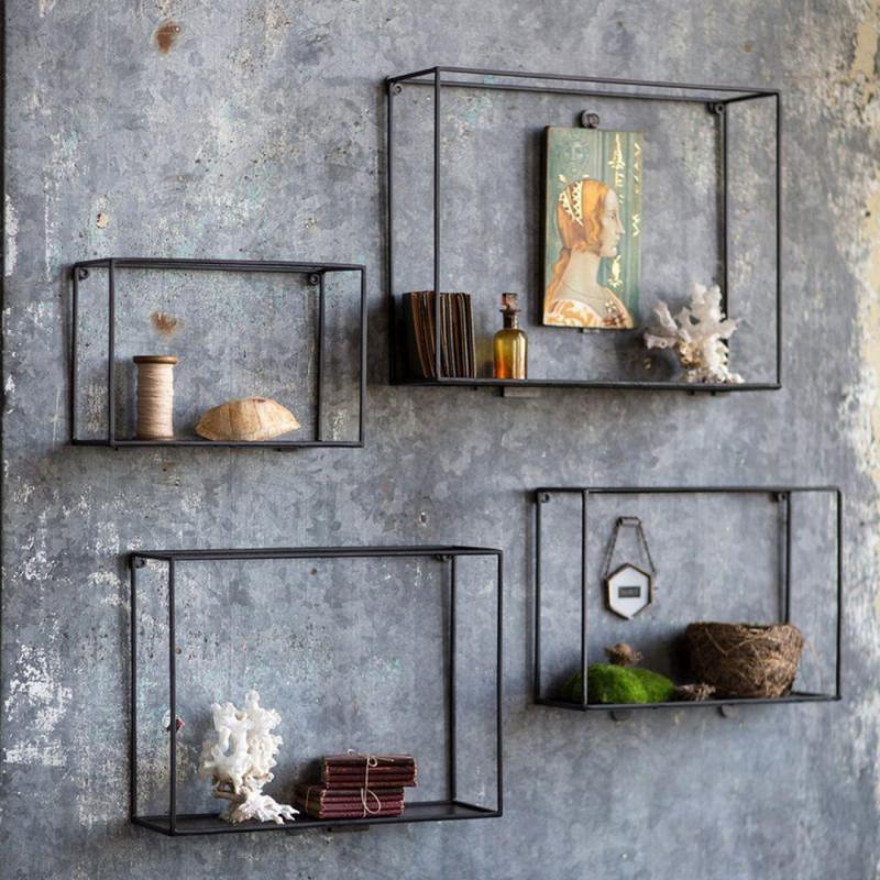 Maranta Quadruple Metal Wall Shelf