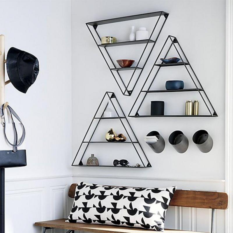 Maranta Triangle Metal Wall Shelf