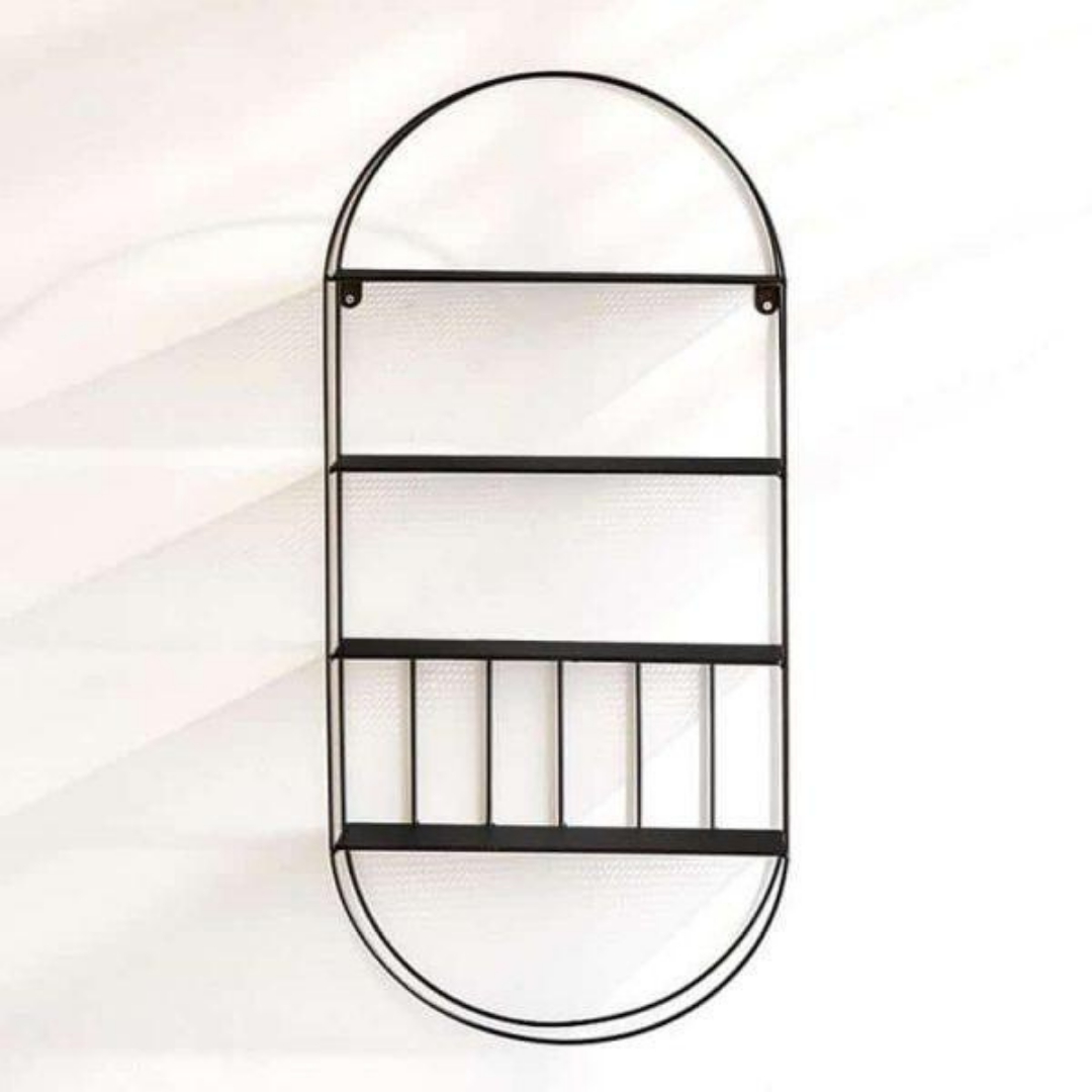 Oval metal Wall Shelf 