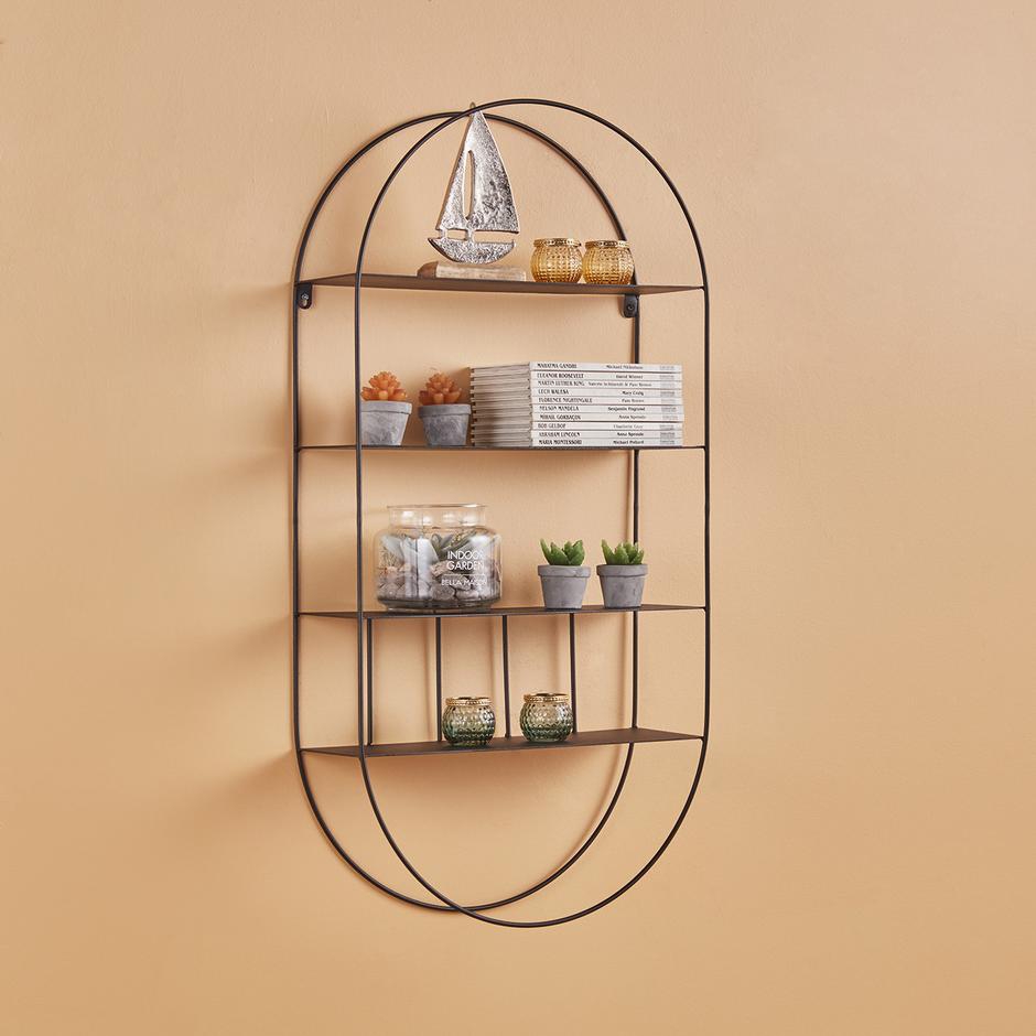 Oval metal Wall Shelf 