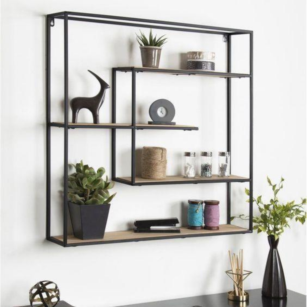 Elegant Partitioned Wall Shelf 