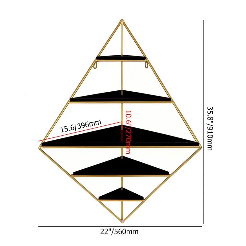 Bolyai Triangle Wall Shelf