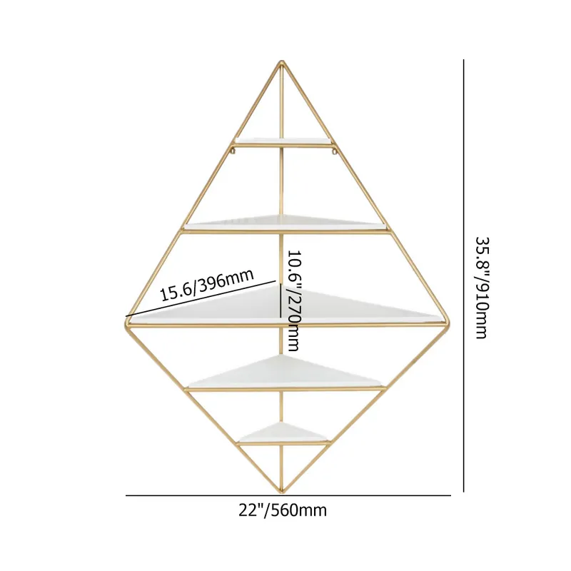 Bolyai Triangle Wall Shelf