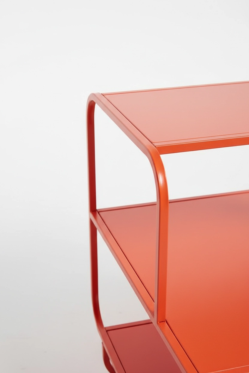 Lineer Serisi 3 Katlı Çok Amaçlı Metal Organizer Raf