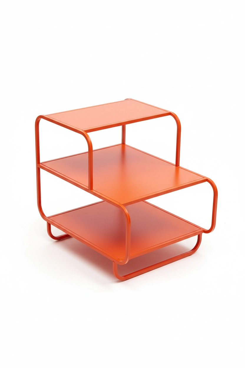 Lineer Serisi 3 Katlı Çok Amaçlı Metal Organizer Raf