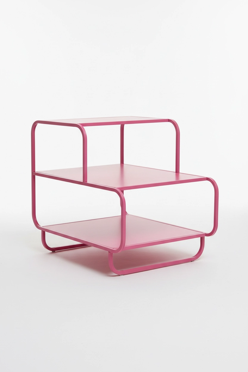 Lineer Serisi 3 Katlı Çok Amaçlı Metal Organizer Raf