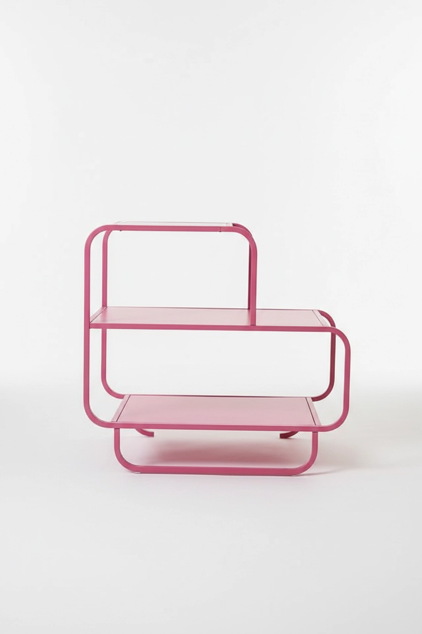 Lineer Serisi 3 Katlı Çok Amaçlı Metal Organizer Raf