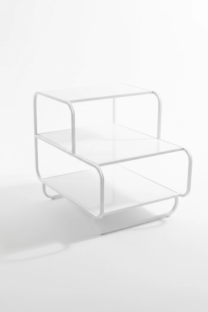 Lineer Serisi 3 Katlı Çok Amaçlı Metal Organizer Raf