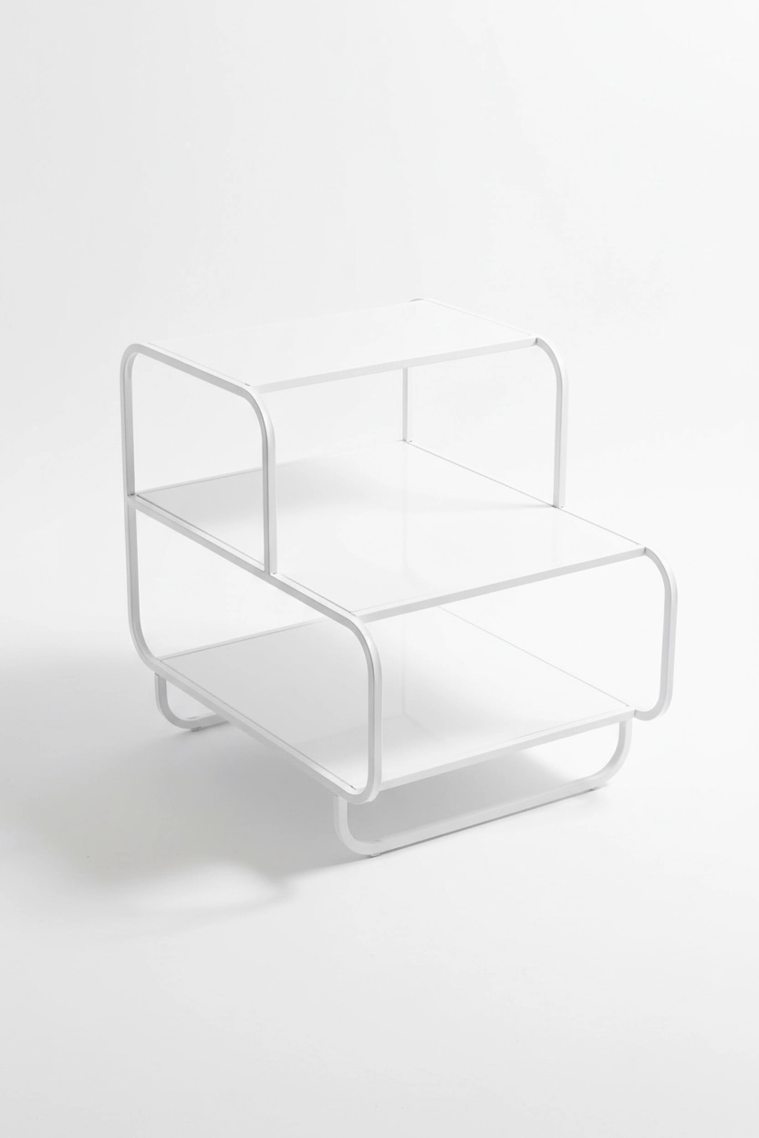 Lineer Serisi 3 Katlı Çok Amaçlı Metal Organizer Raf