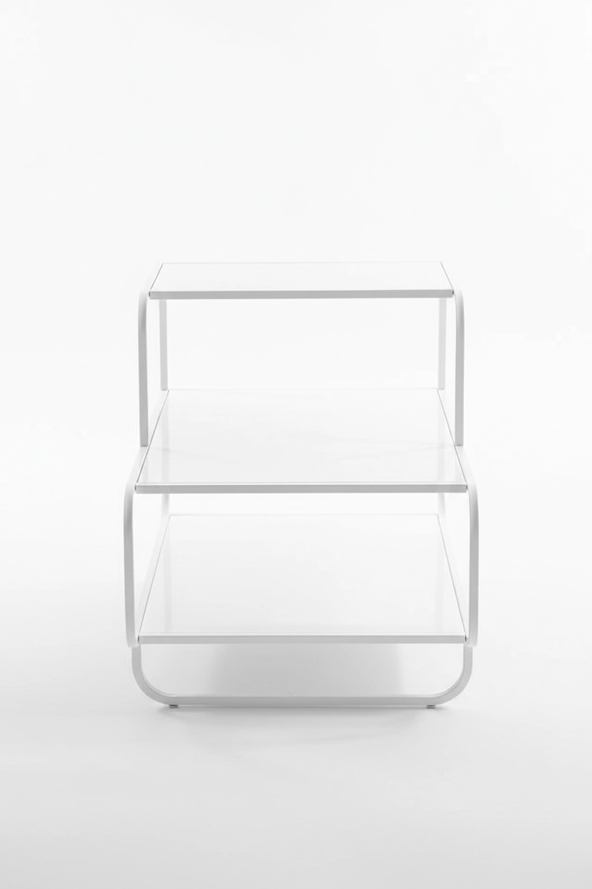Lineer Serisi 3 Katlı Çok Amaçlı Metal Organizer Raf