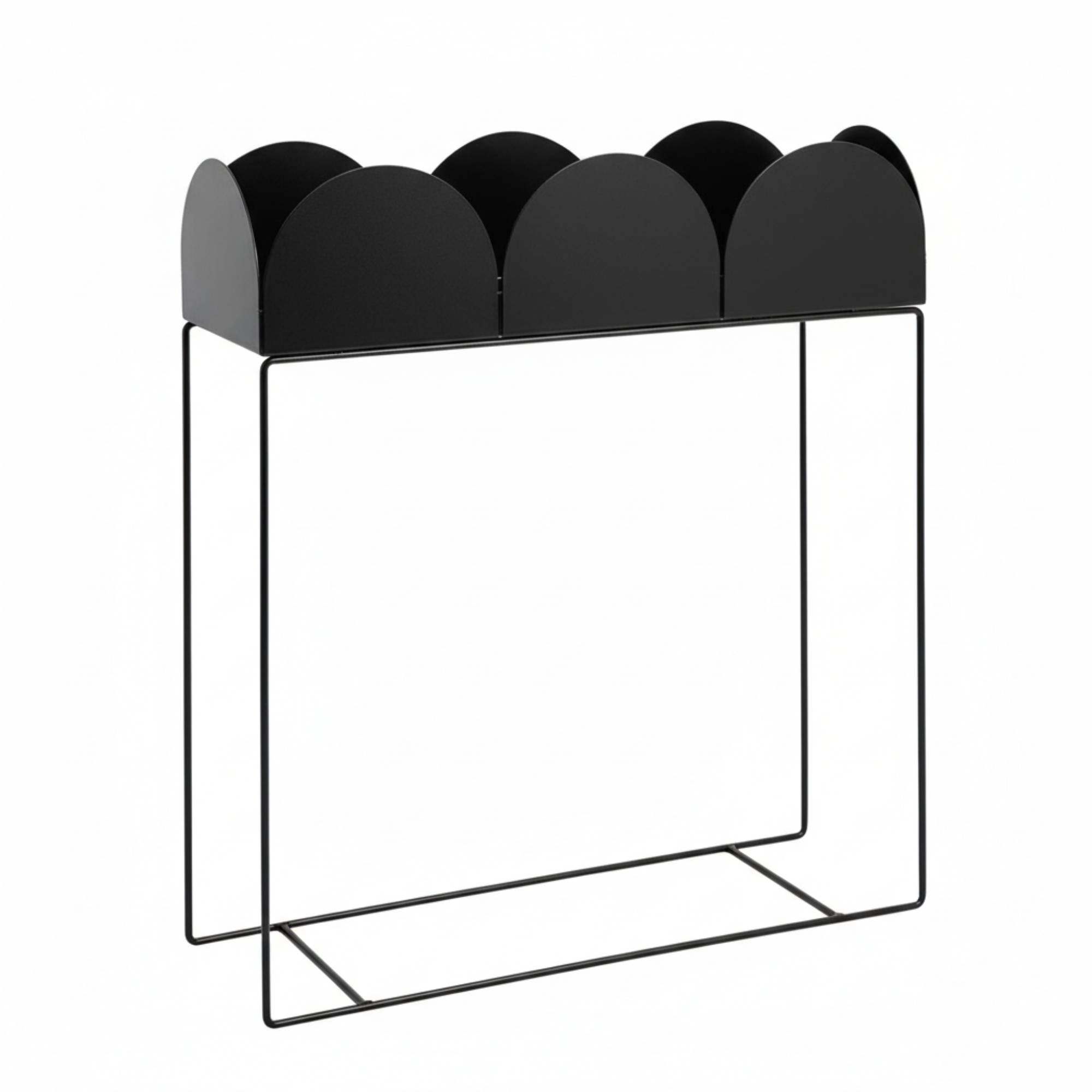 Lüks Metal Ayaklı Modern Dalgalı Saksılık | Yüksek Bitki Standı