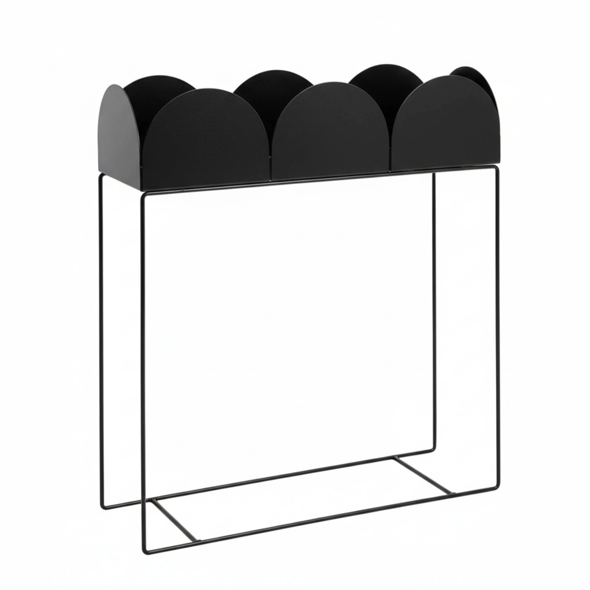 Lüks Metal Ayaklı Modern Dalgalı Saksılık | Yüksek Bitki Standı
