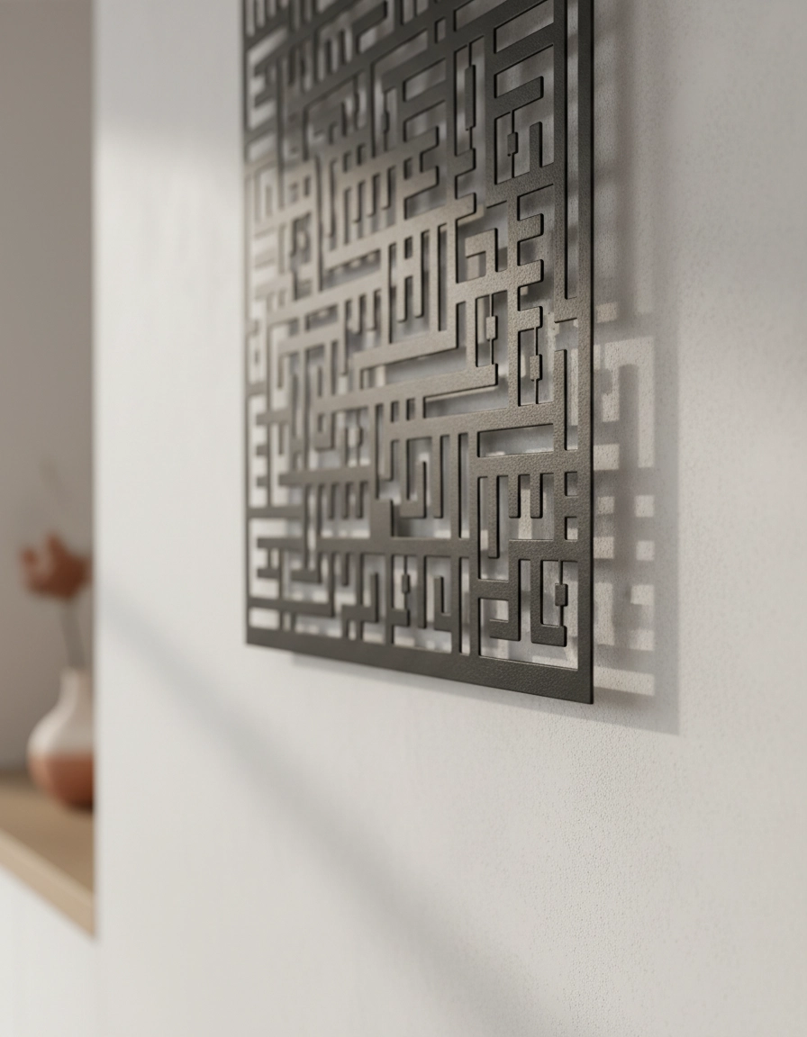 Kufi Nas Suresi Metal Tablo
