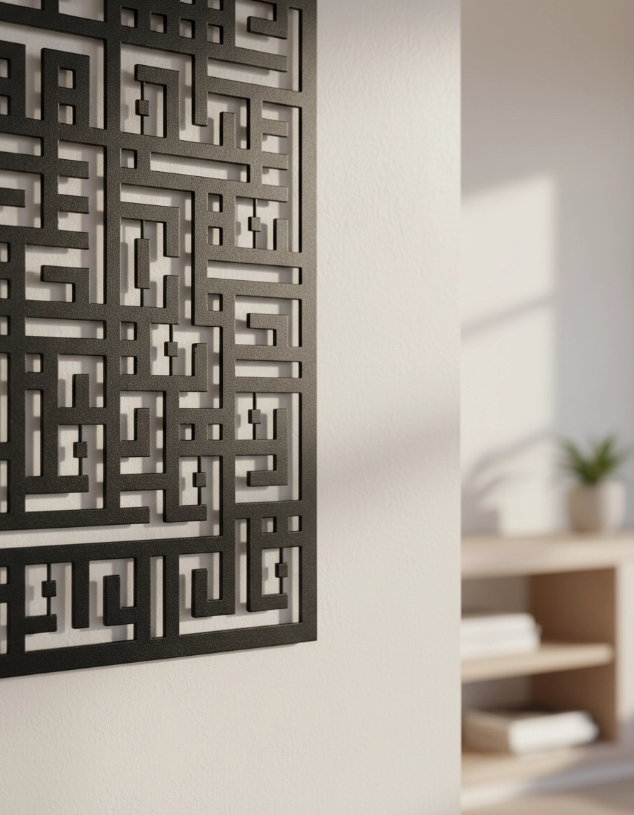 Kufi Felak Suresi Metal Tablo