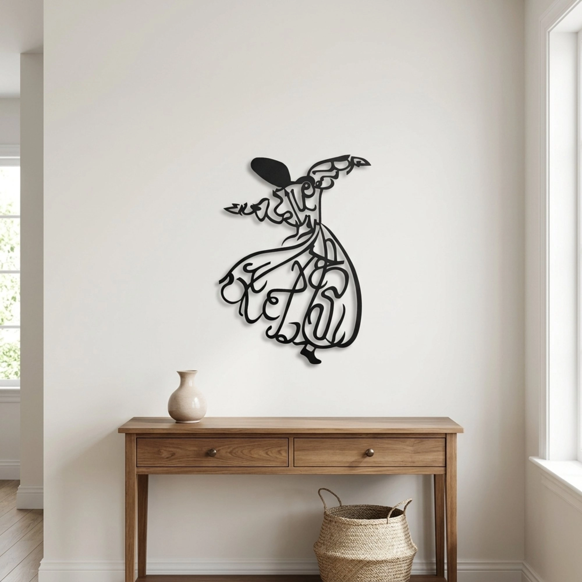Whirling Dervish Metal Wall Art